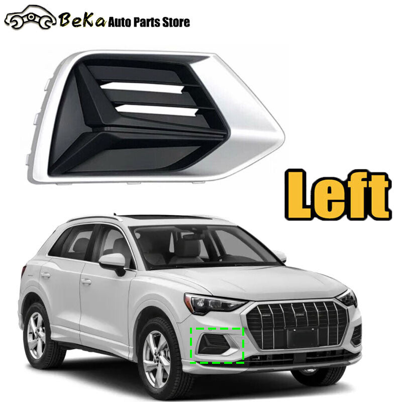 1 piece for Audi Q3 2019 2020 - 2022 ABS left front bumper grille fog light cover