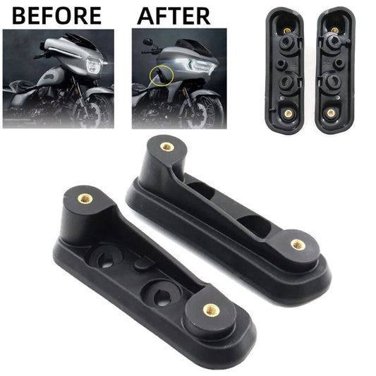 Black windshield megaphone stand base for Harley CVO Street Glide FLHXSE 2023 2024- n