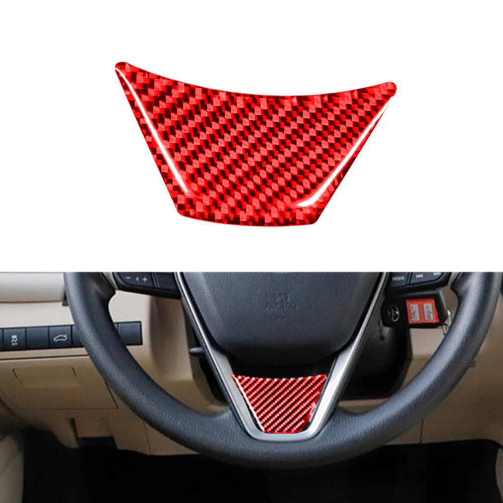 Red Carbon Fiber Interior Below Steering Wheel Trim for Toyota for Corolla 2014-2018