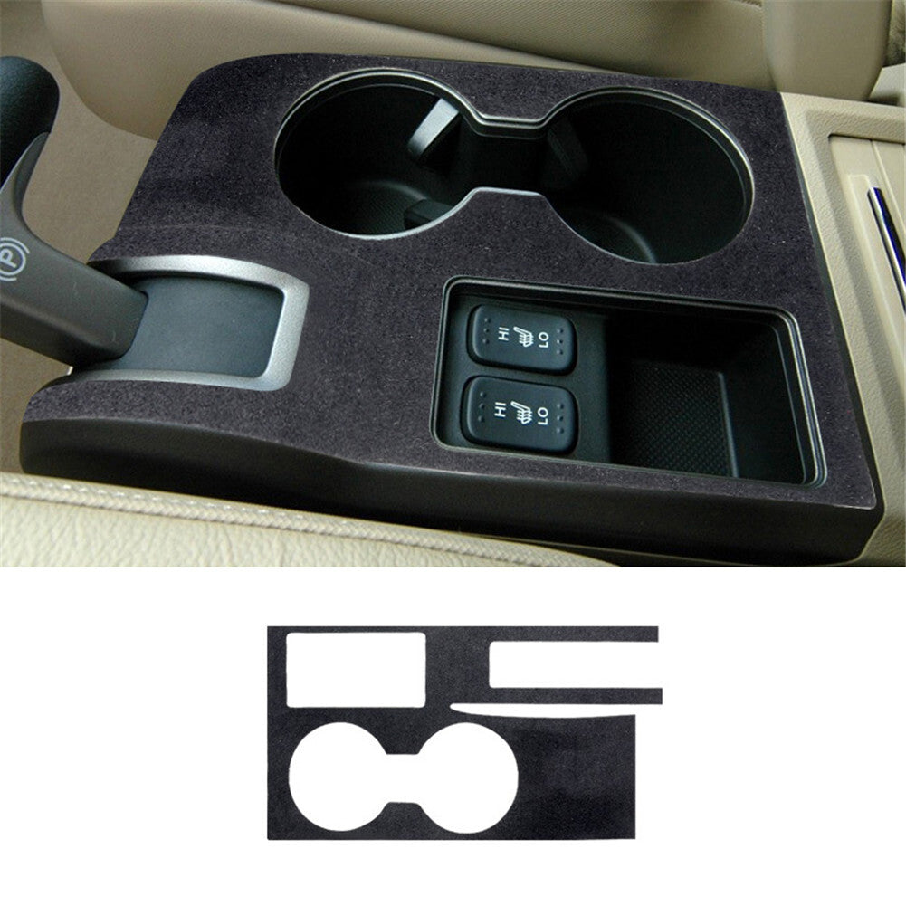 Red Carbon Fiber Interior Central Dashboard Cover Trim For Lancer v