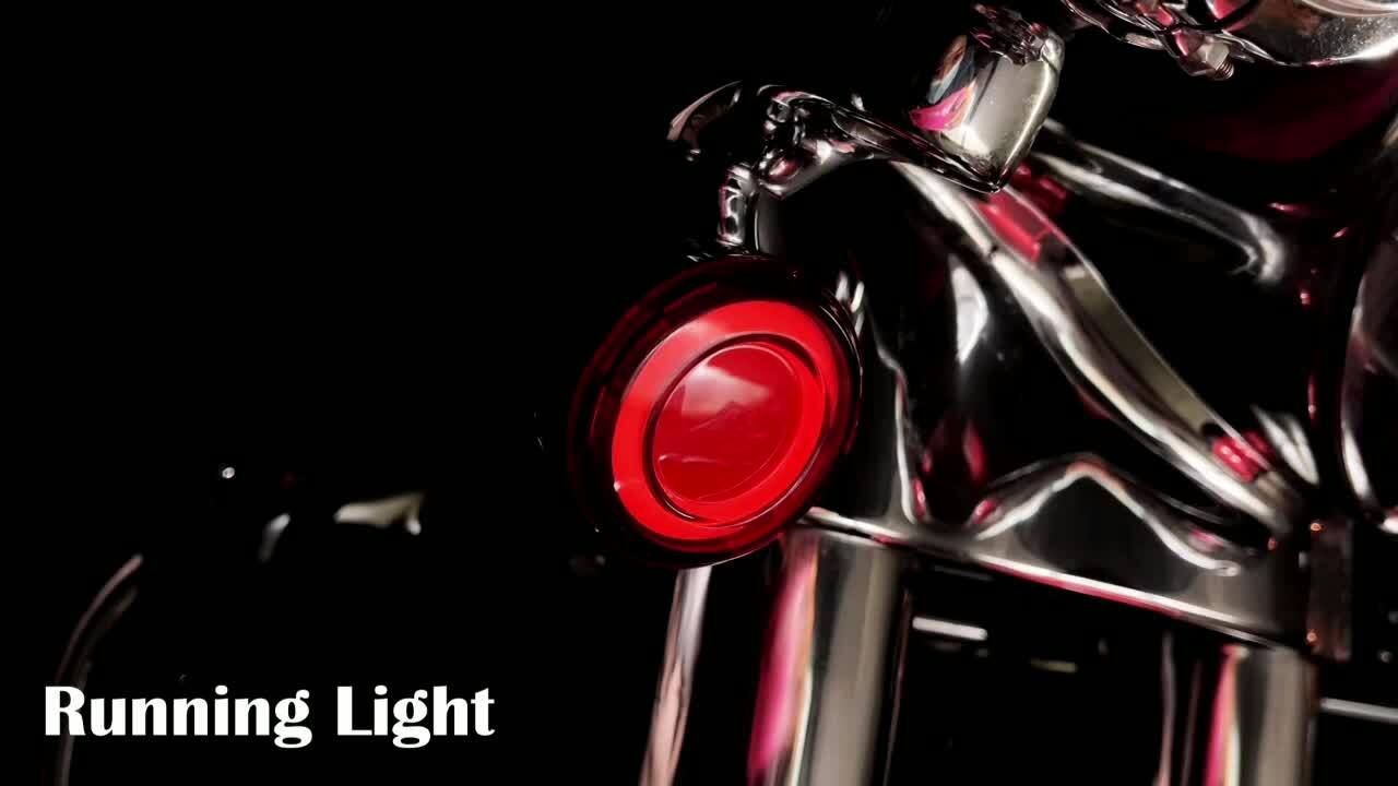 1157 Bullet Tracer Turn Signal Running Light Red Fit for Harley Touring Softail Q