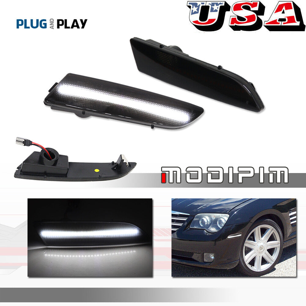 Front side marker white LED light for 04 05 06 07 08 for for CHRysler Crossfire - v