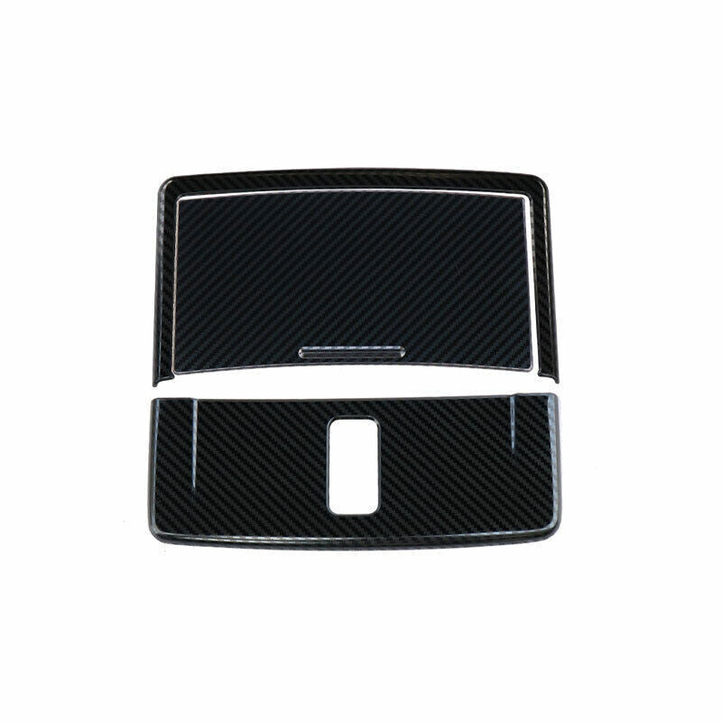 Front Reading Lamp Frame Cover 2PCS for Nissan Altima 2019-22 Steel Carbon Fiber