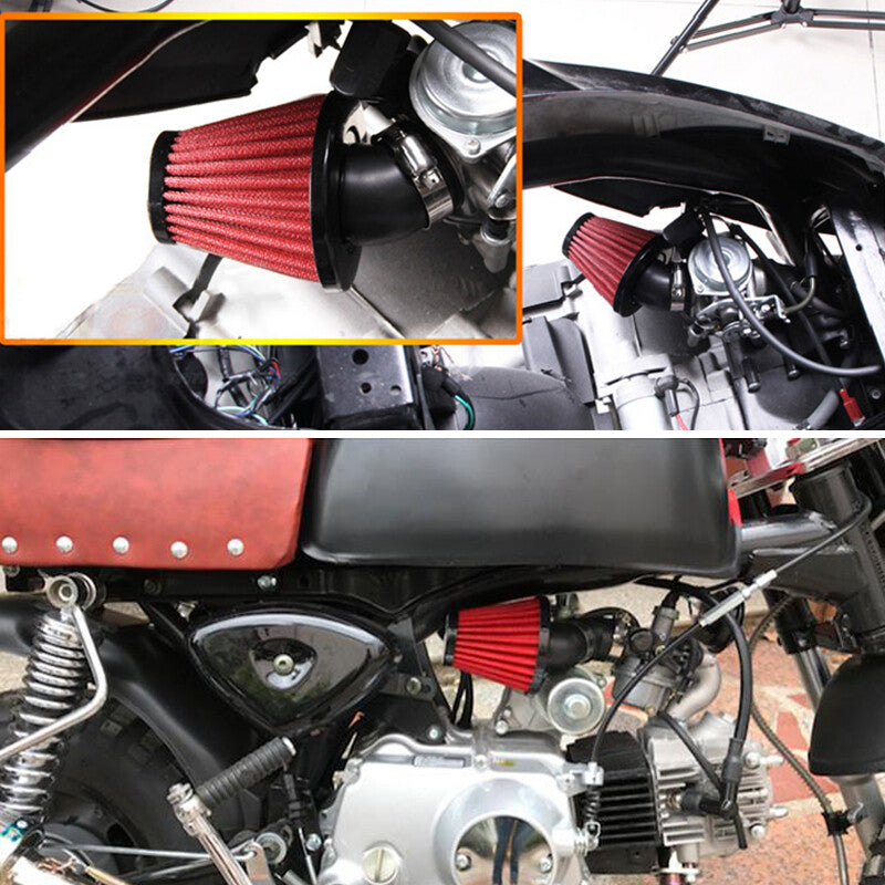 48mm Motorcycle and Bicycle 45-Degree Elbow Intake Filter Bend Adjustment Universal - n
