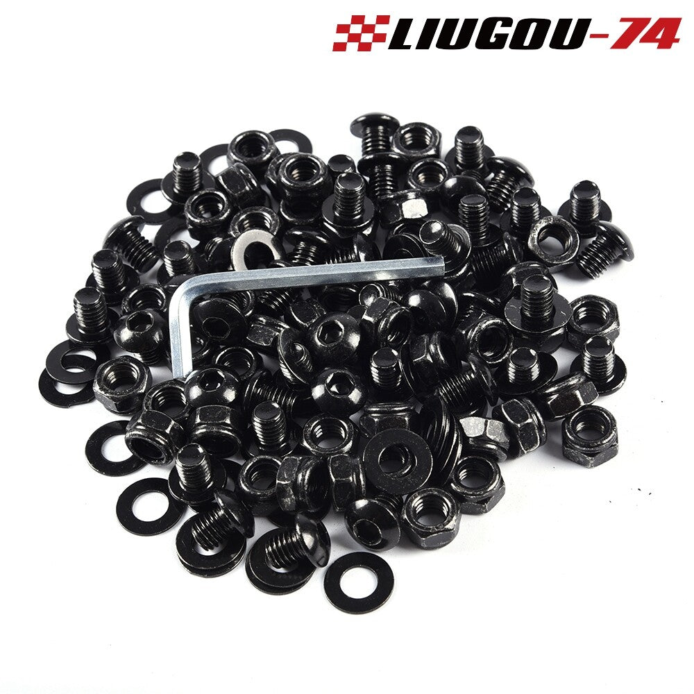 Universal Stainless Steel Complete Mudguard Flashing Hardware Kit Front and Rear Q