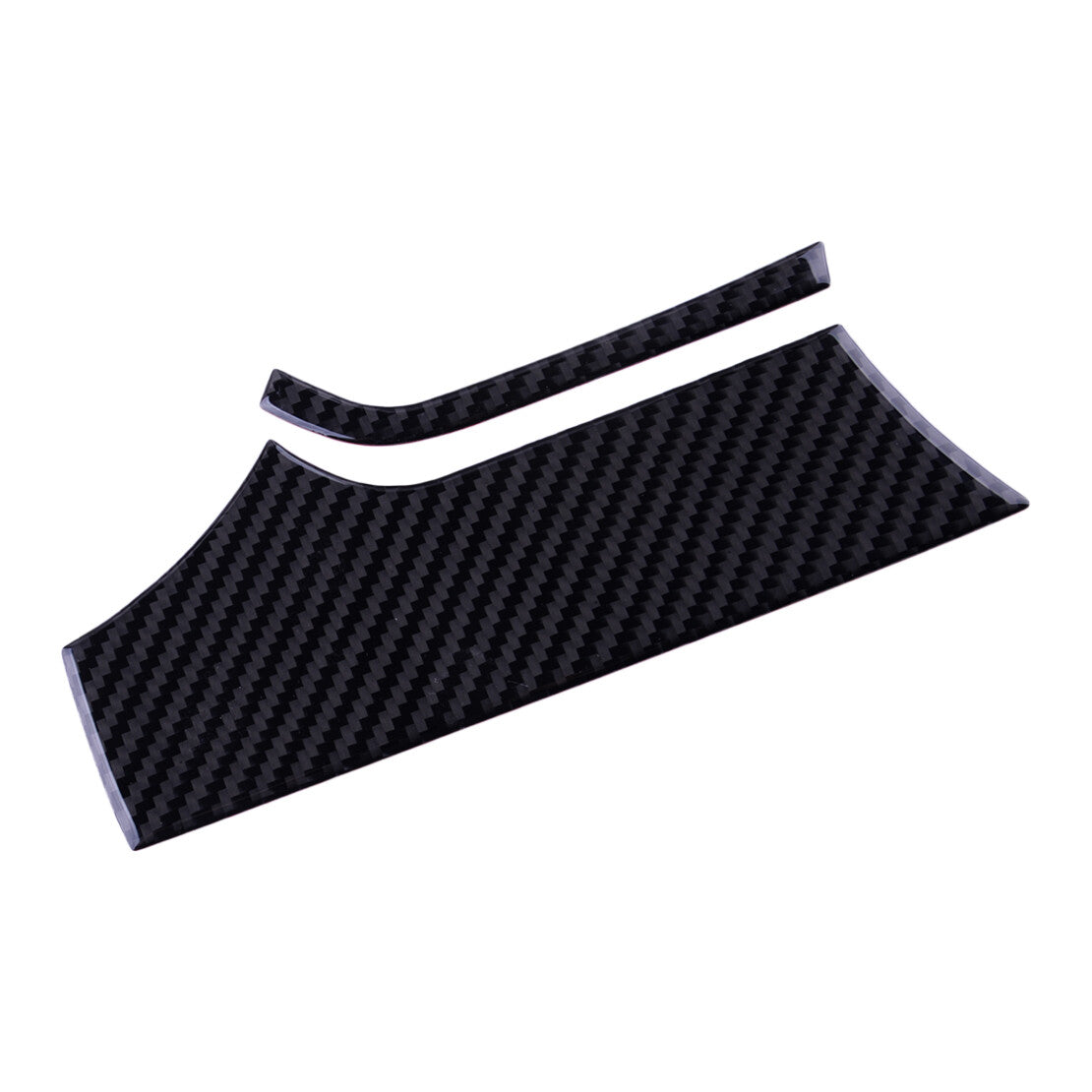 Carbon Fiber Black Dashboard Panel Trim Cover Decor Kit Fit for for Model S v