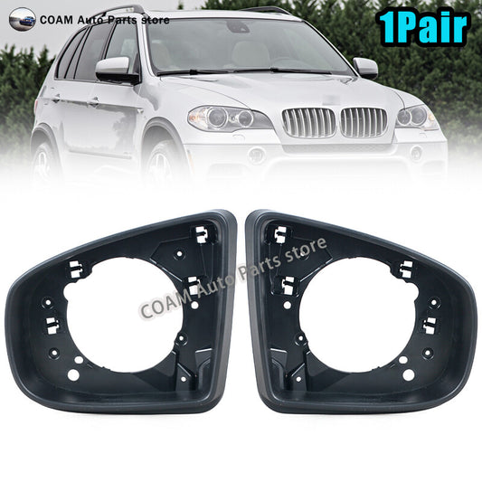 A pair of car side mirror trim pieces for BMW X5 Series E70 2006 - 2013