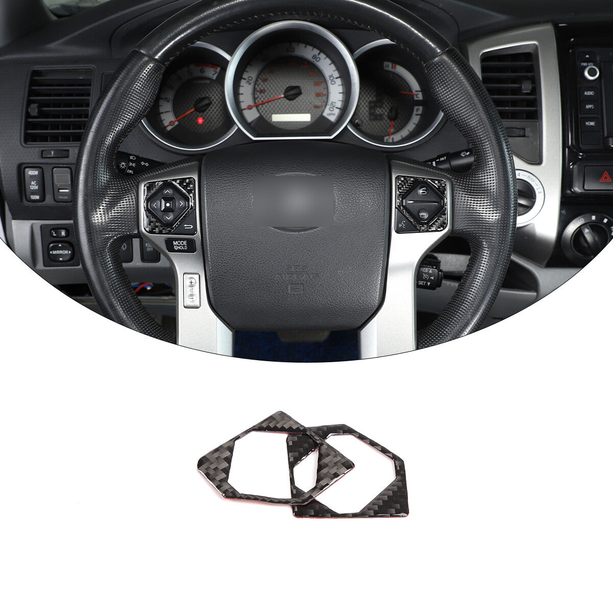 ABS pear-shaped steering wheel button cover trim for Toyota Sequoia 22-23 Q
