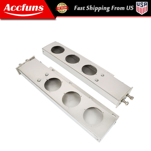 Stainless steel 30-inch mud flap hook with light, hollowed-out spring-loaded 2 1/2 pattern - n