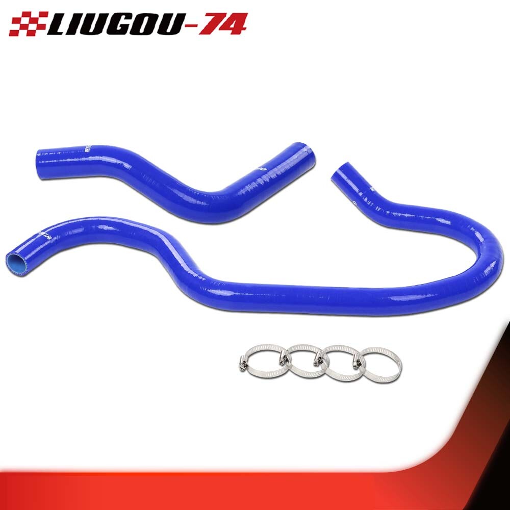 Upper and Lower Radiator Coolant Hose Silicone Blue Fits 99-06 for Silverado - v