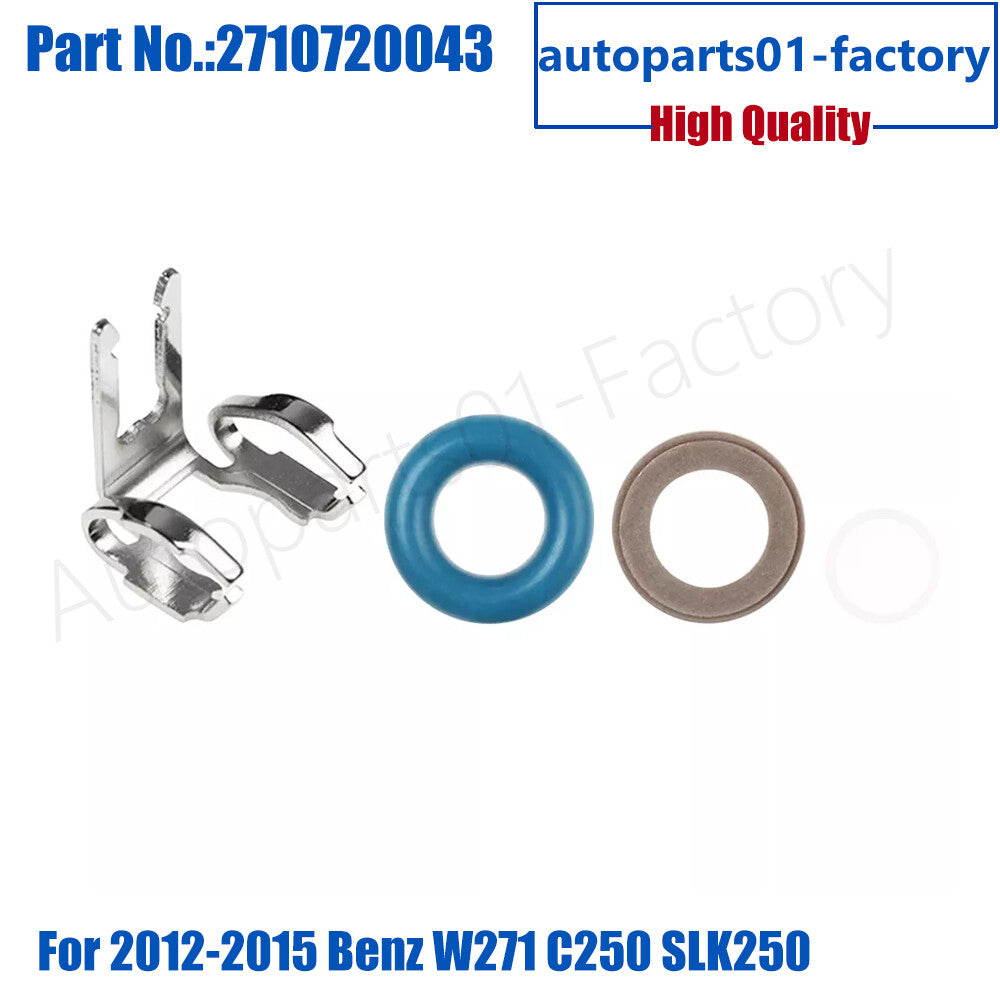 Fuel Injector O-Ring Kit Retainer Seals Fit For 2012-2015 for Benz W271 C250 SLK250