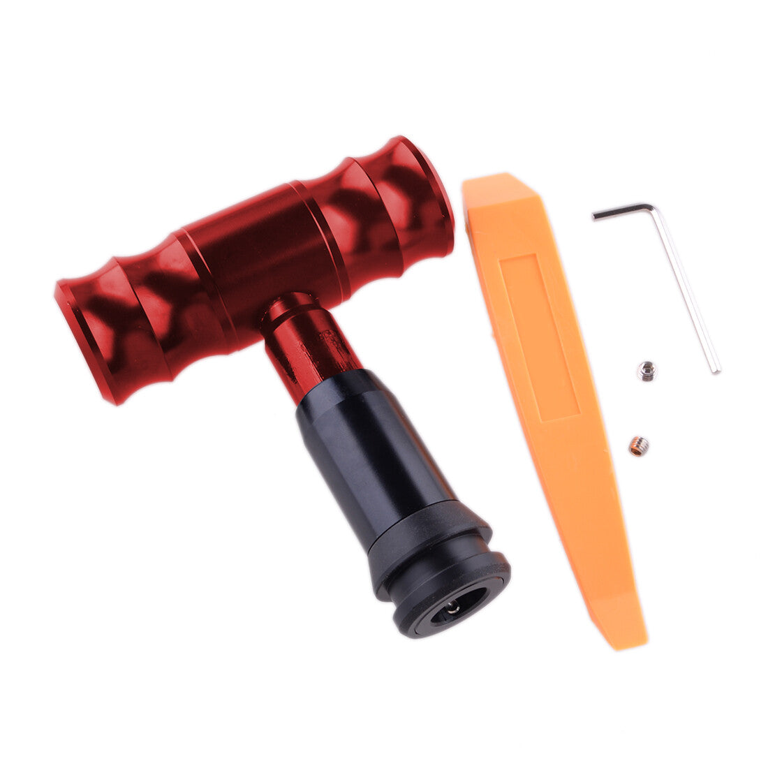 Red car automatic gear lever transmission shift knife with button universal v