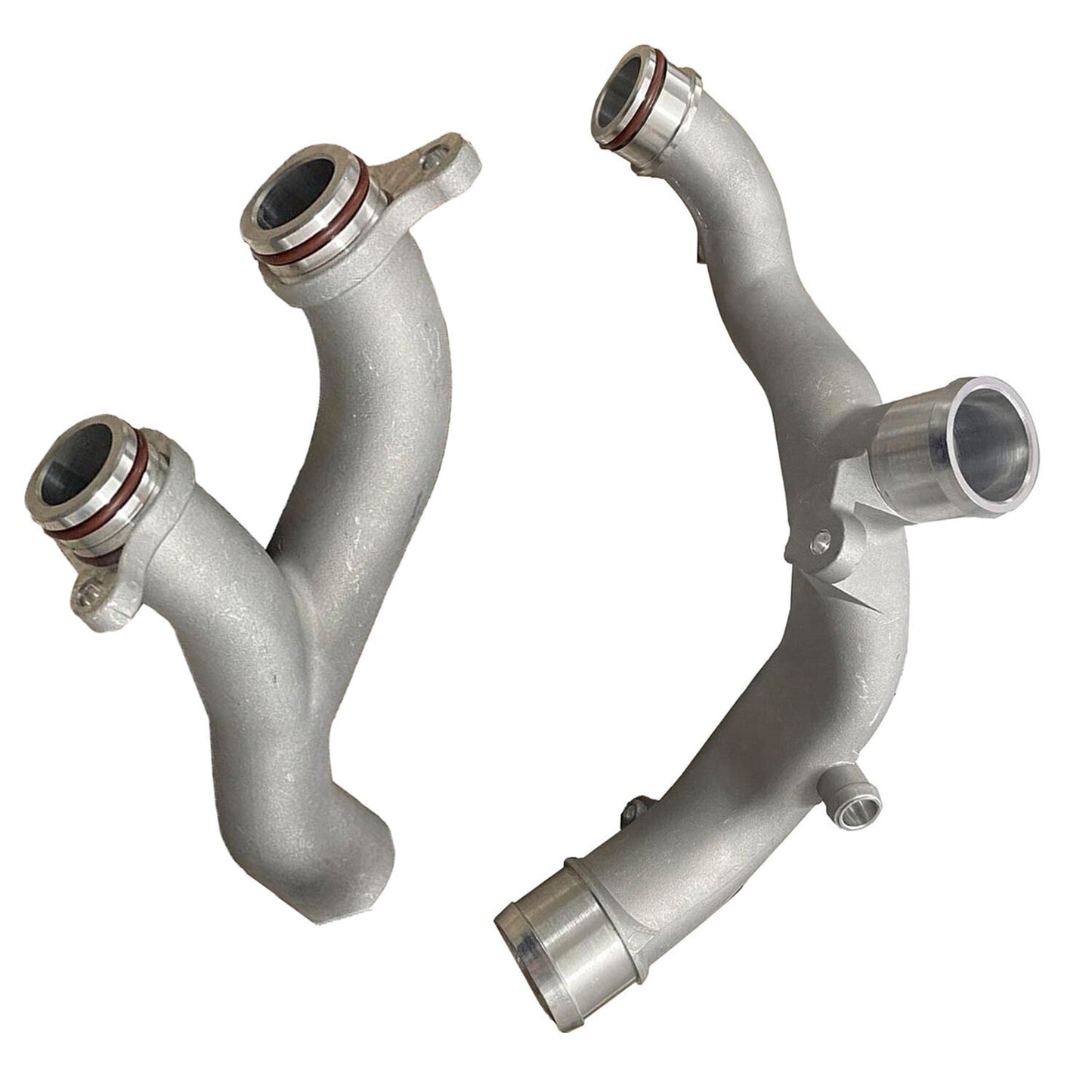 2Pcs Coolant Pipe Aluminum for Jaguar for Land Rover Supercharged Engine V6 5.0 V8 Q