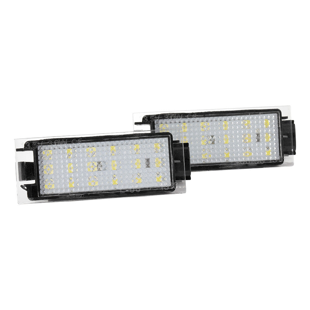 2X License Number Plate LED Light Lamp Rear For Twingo Megane Vel Satis for Clio Q