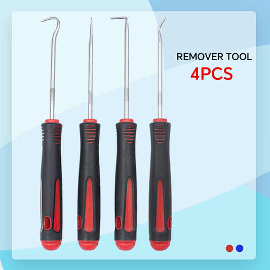 4-piece long-distance pickup hook probe kit, O-ring seal removal tool, automotive oil seal hook Q