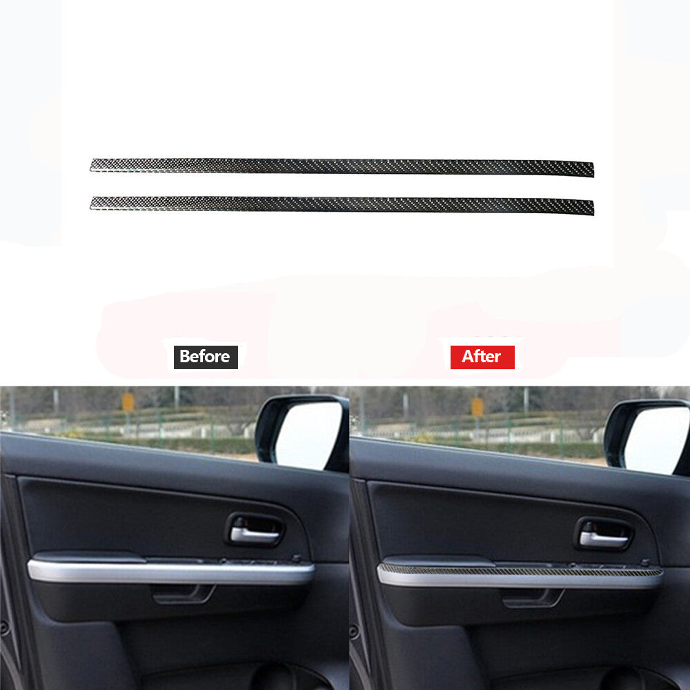 Carbon Fiber Gear Shifter Panel Cover Trim for Dodge Journey 2009-10 Type A Red v