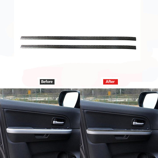Carbon Fiber Gear Shifter Panel Cover Trim for Dodge Journey 2009-10 Type A Red v