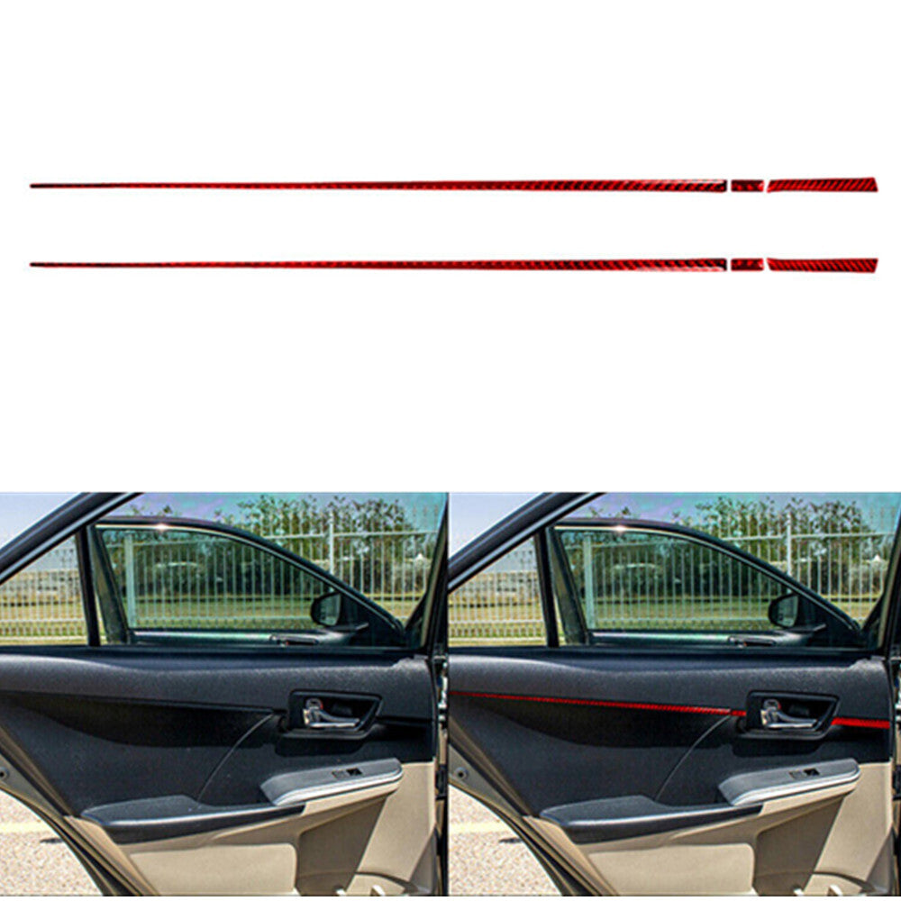 Front Door Control Panel Cover Sticker Carbon Fiber Trim for ACURA TL 2009-2014 v