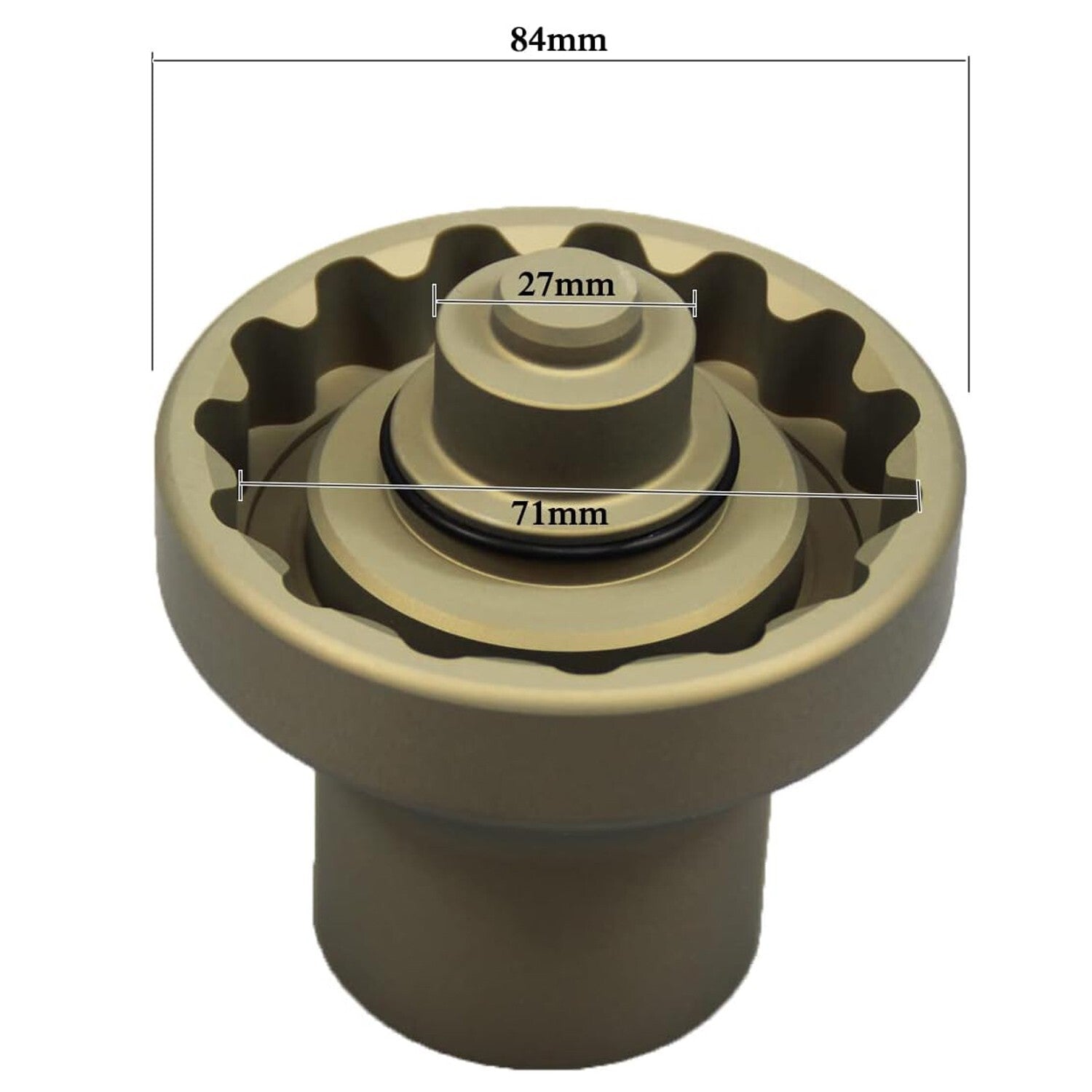 Center lock wheel nut socket tool for Porsche 991 Cayman for Panamera - 3/4 drive