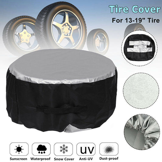 13-19 inch car tire spare cover, tire wheel storage bag cover, protective Oxford cloth - n