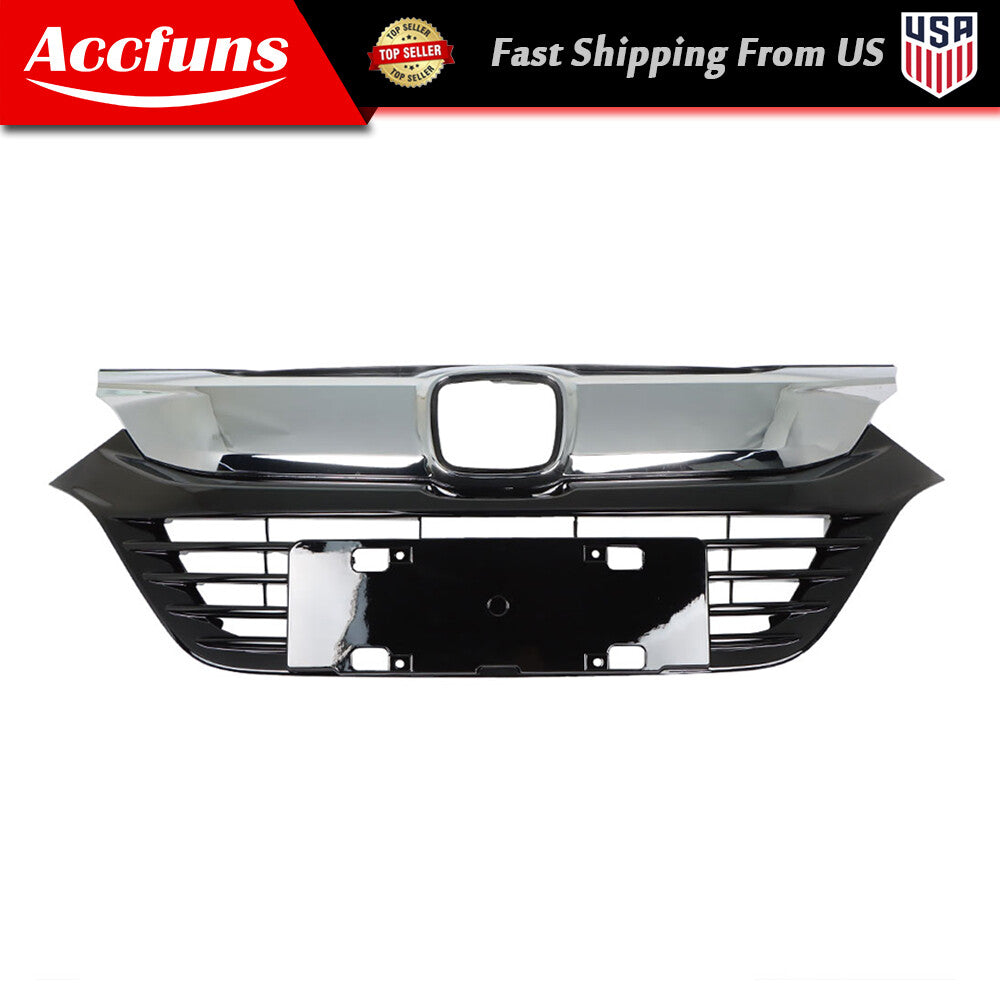 Chrome-plated plastic grille for the front bumper of 2019, 2020, and 2021 for Honda HRV/HR-V. n