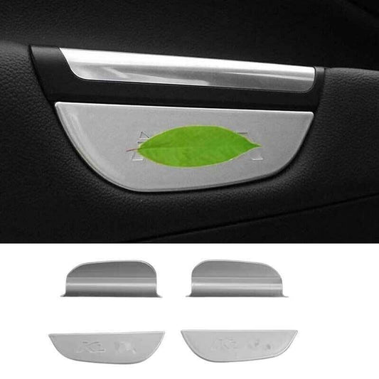 for Ford Escape Kuga 2013-19 Interior Door Armrest Box Matte Silver Cover Trim