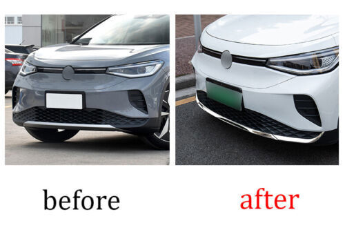 For 2022 ID.4 ID4 Stainless Front Bumper Lip Moulding Cover Trim B n