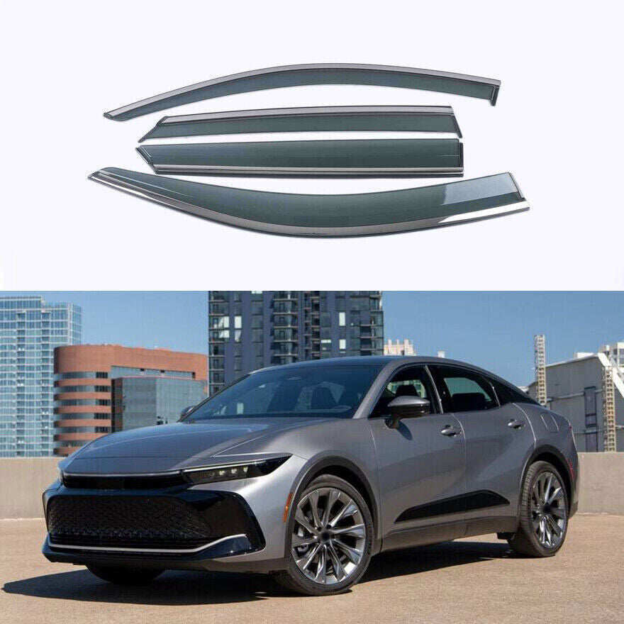 For Crown 2023-2024 Car Window Visor Vent Sun Shade Rain Guard Door Visor n