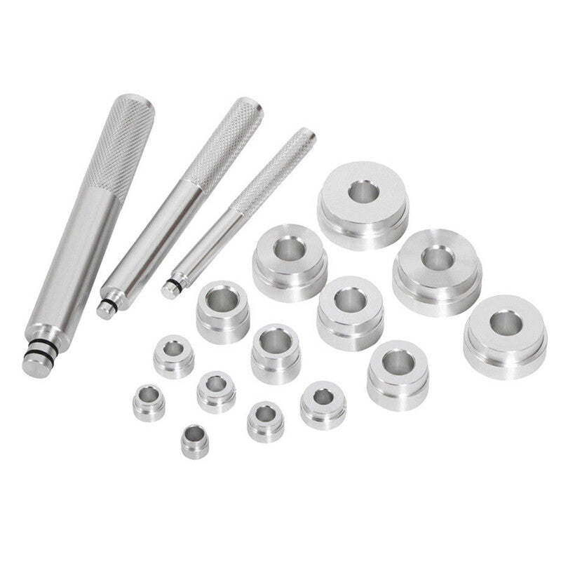 17pcs Automotive Aluminum Alloy Wheel Bearing Race Seal Bush Driver Master Tool Kit 10-42mm- n