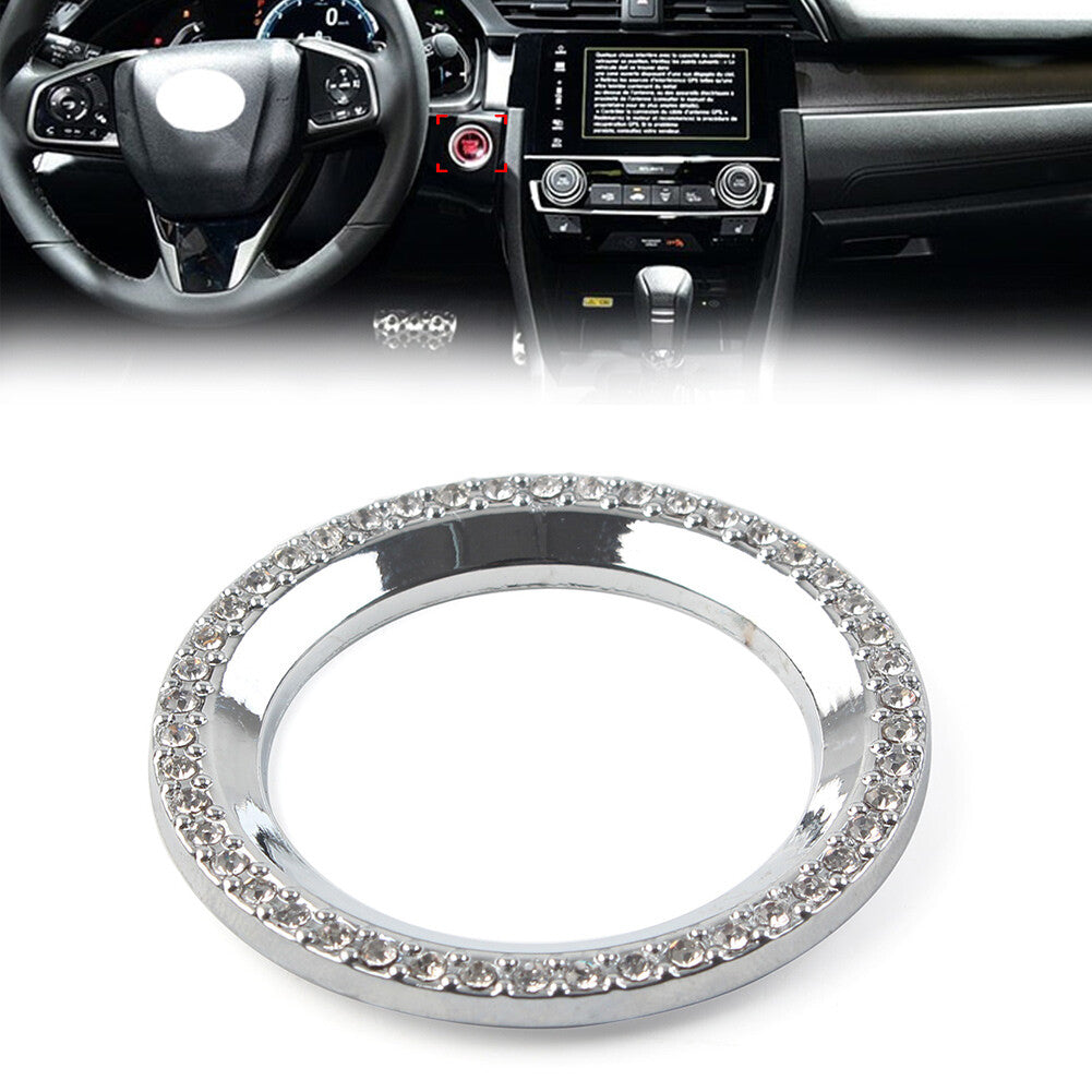 Start Engine Ignition Button Diamond Cover Trim for Honda for Civic 10th Generation