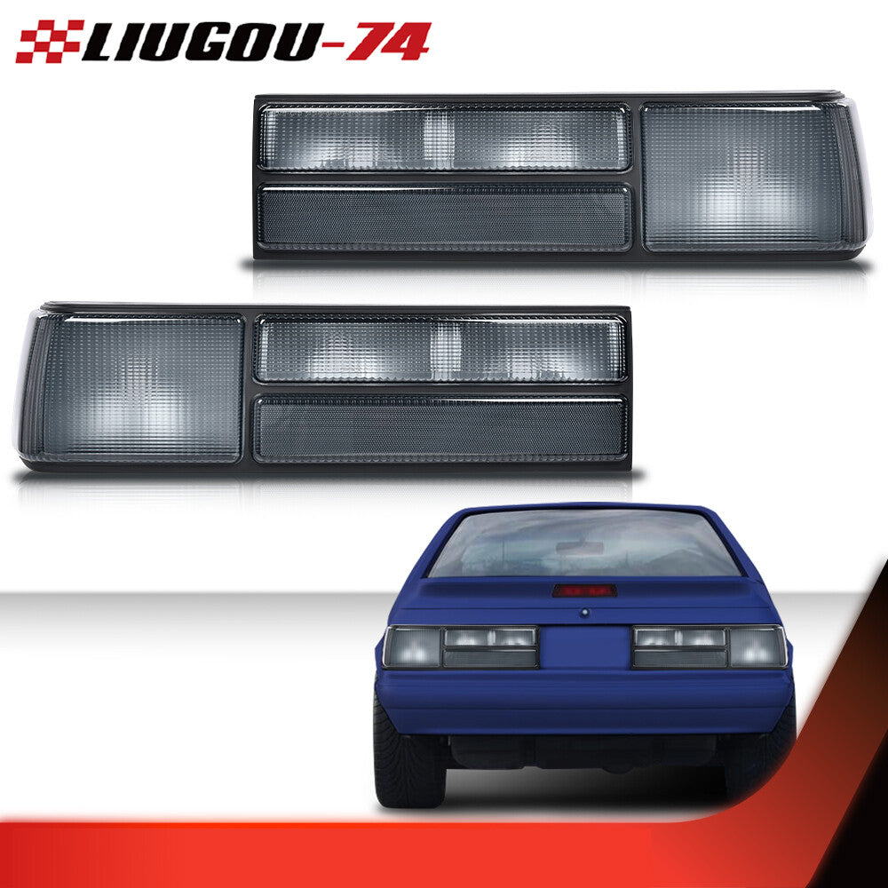 Smoked Lens Rear Tail Lights No Bulb fit for 1987 - 1993 for Mustang New- v