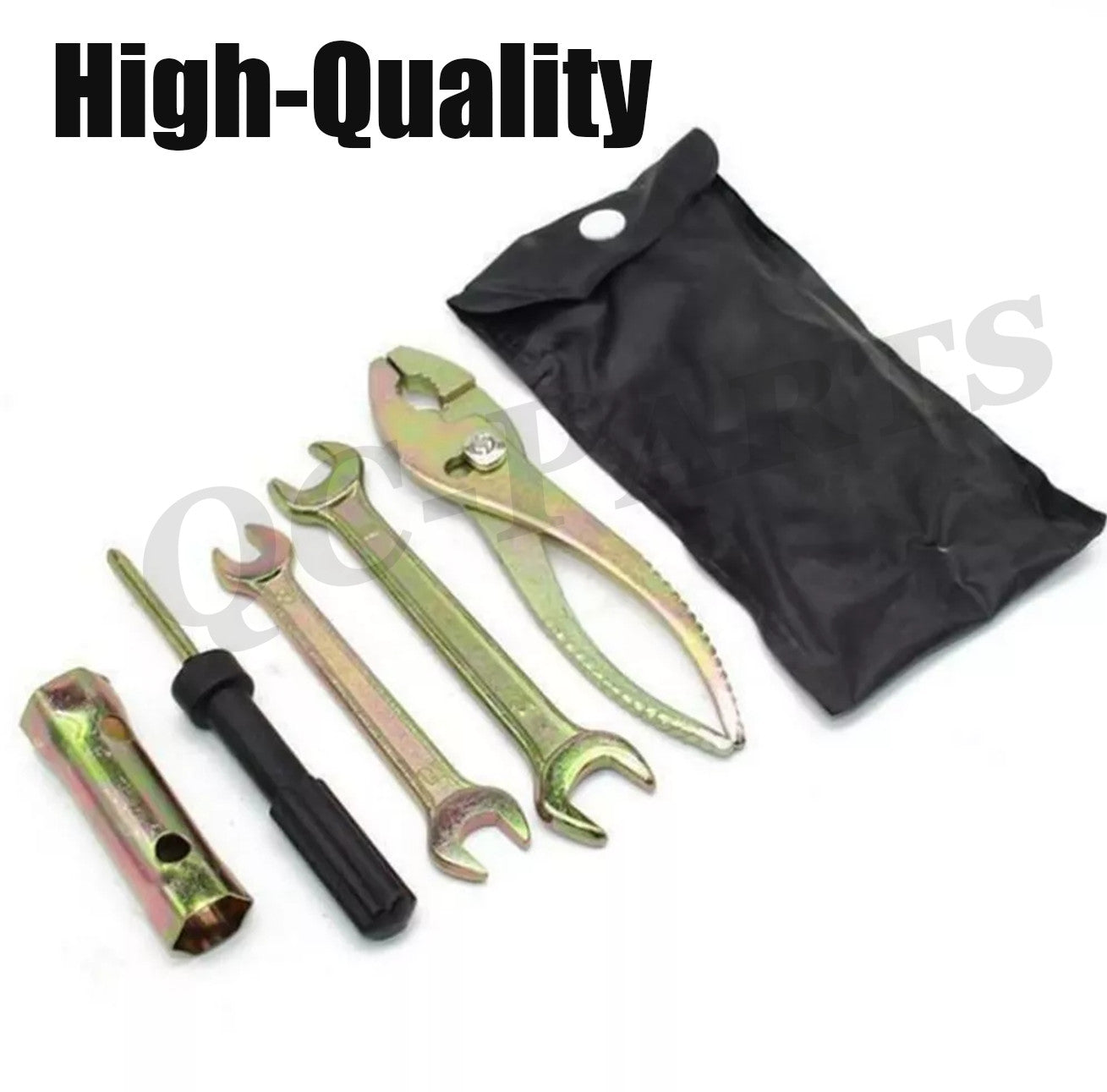 5-piece aluminum alloy motorcycle repair tool kit with storage bag