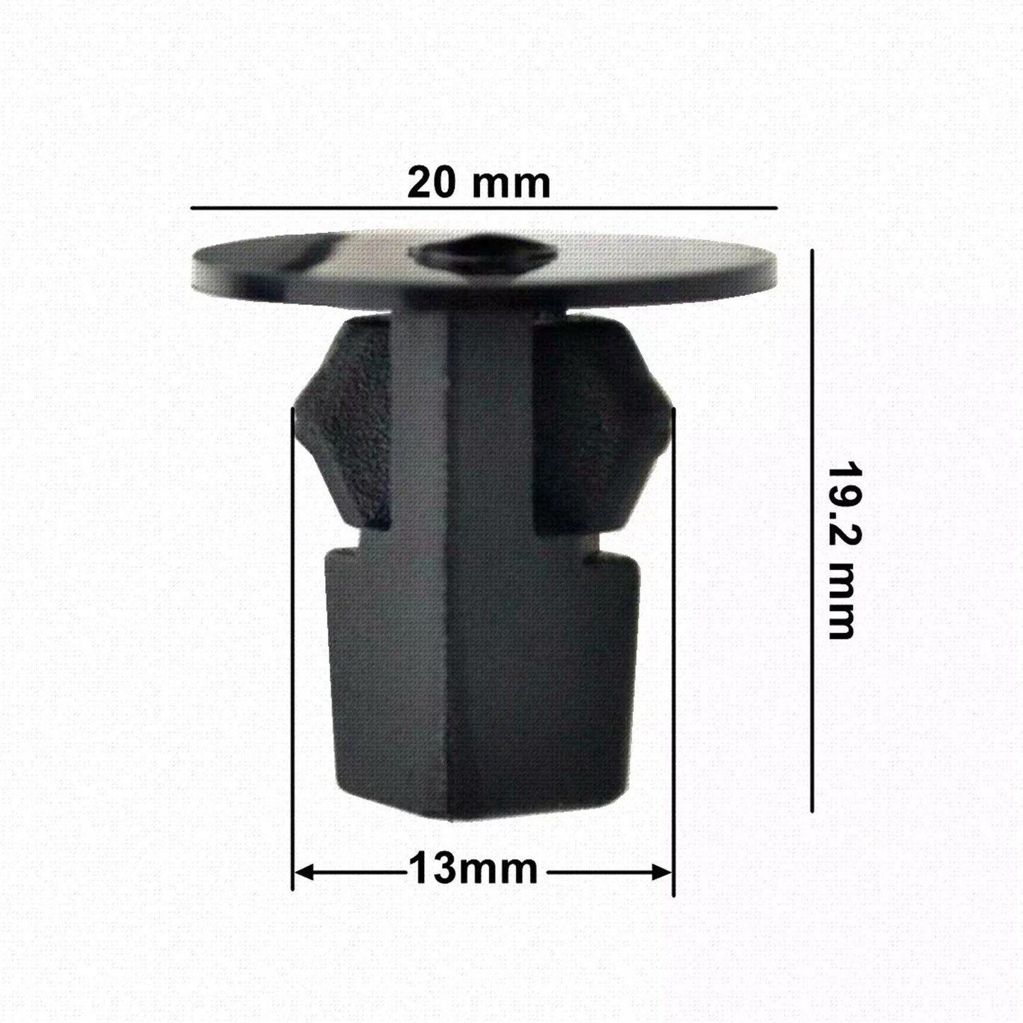 50x Nylon Nut Fender Liner Screw Grommets Fits for Toyota for Lexus 8mm x 8mm Hole Size