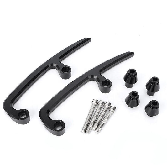Passenger Rear for Seat Handle Grab Bar Aluminum Black for KAWASAKI Z650 2017-2018 Q