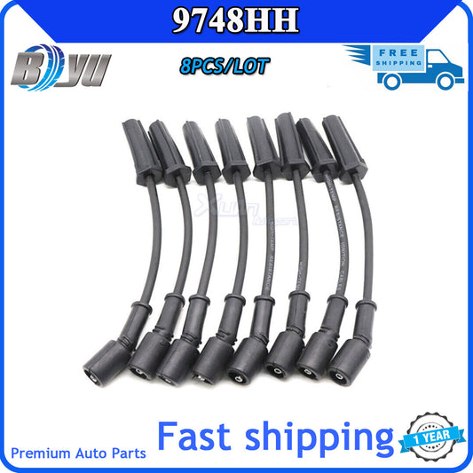 8-pack of brand new spark plug wires for GMI for Sierra , Silverado, and for Hummer 5.3/6.0 (9748HH) v
