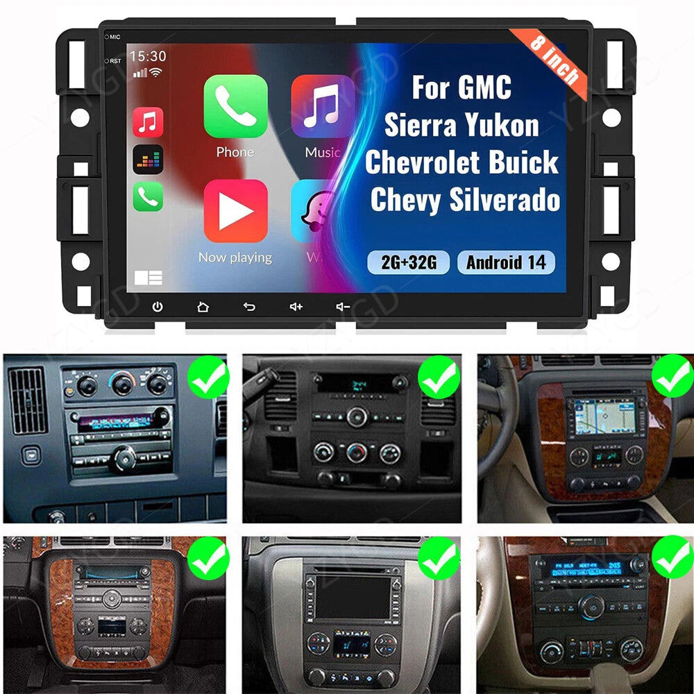 Android Carplay for Chevrolet Silverado 2007-2018 Car Stereo Radio GPS Screen BT