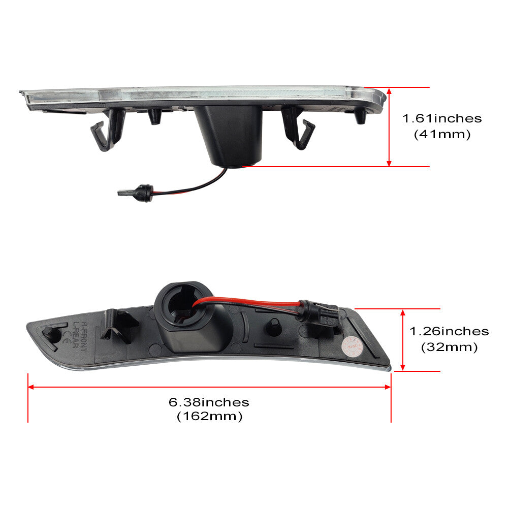 360 Rimless Rearview Side Mirror For EX650 KLE650 KLZ1000 4709 B