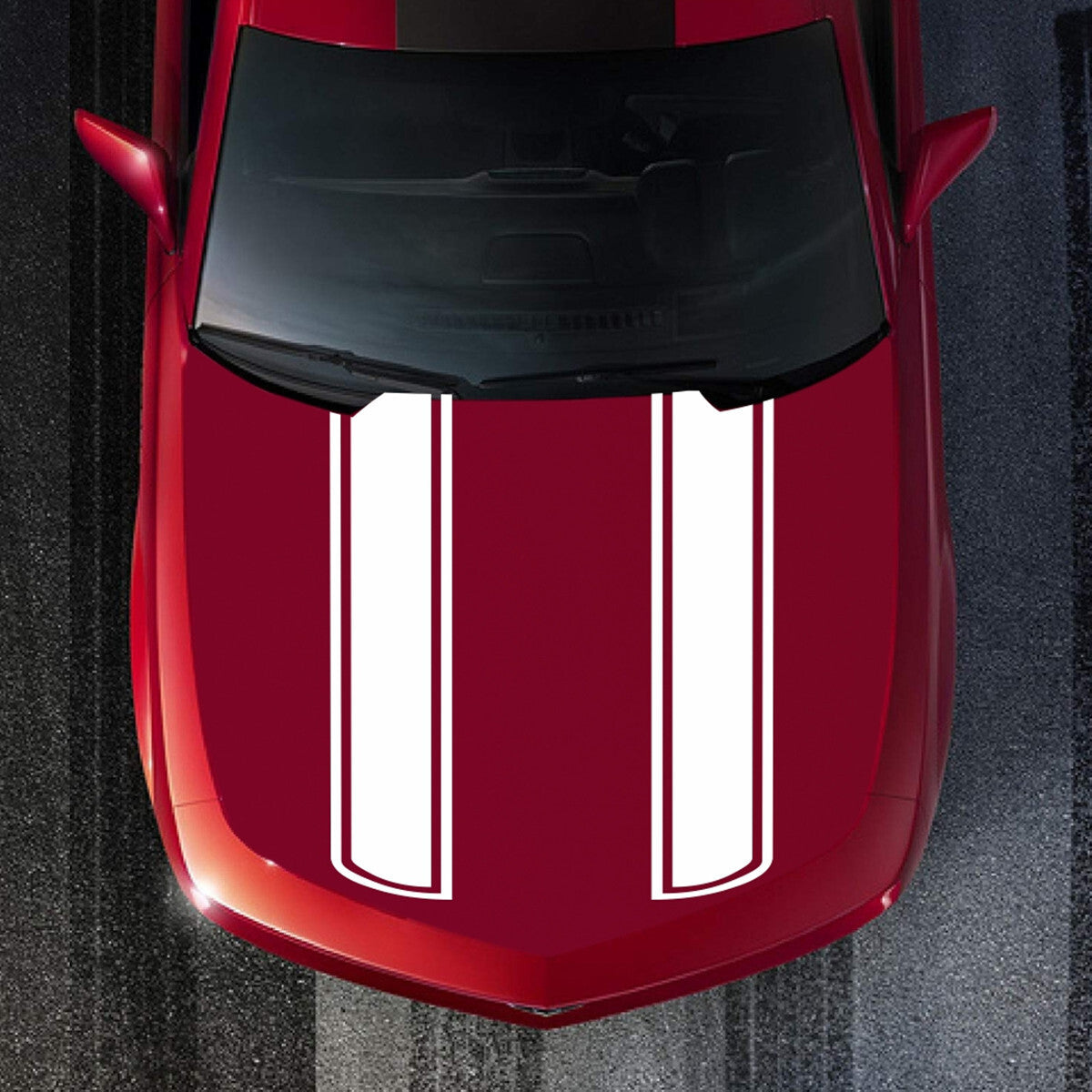 Car Stickers Hood Body Side Racing Stripes Decal Vinyl Waterproof Decor Exterior
