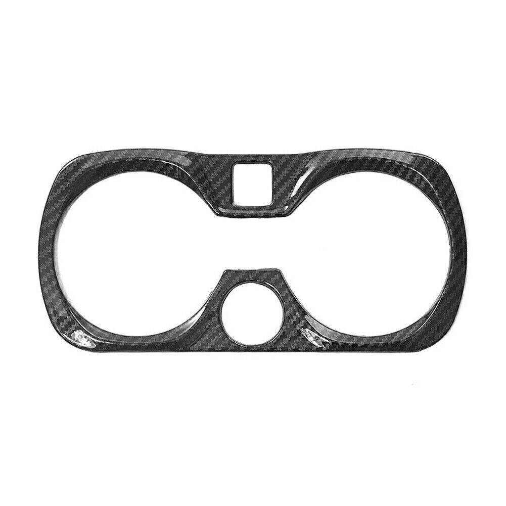 Carbon Fiber Central Console Water Cup Cover Trim ABS for BMW 3er G20 2019-2021