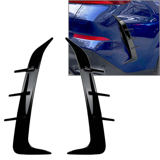 Rear Bumper Splitter Spoiler Canard Air Vent Cover Trim for BMW X6 G06 2019-2023