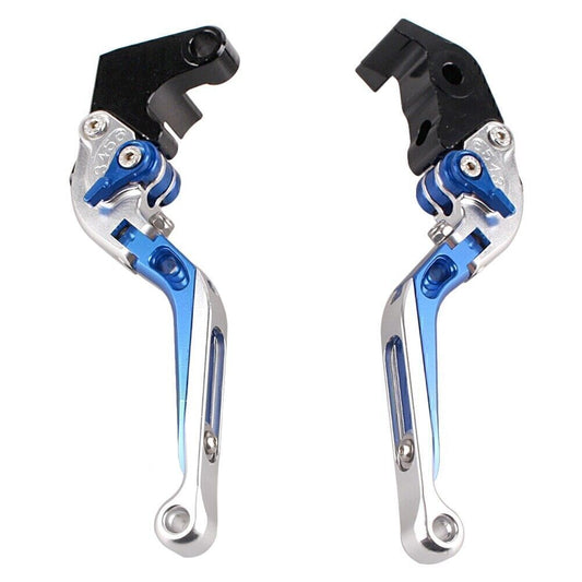 for YAMAHA YZF R1 2004-2016 Silver/Blue Motorcycle Foldable Brake Clutch Levers Q