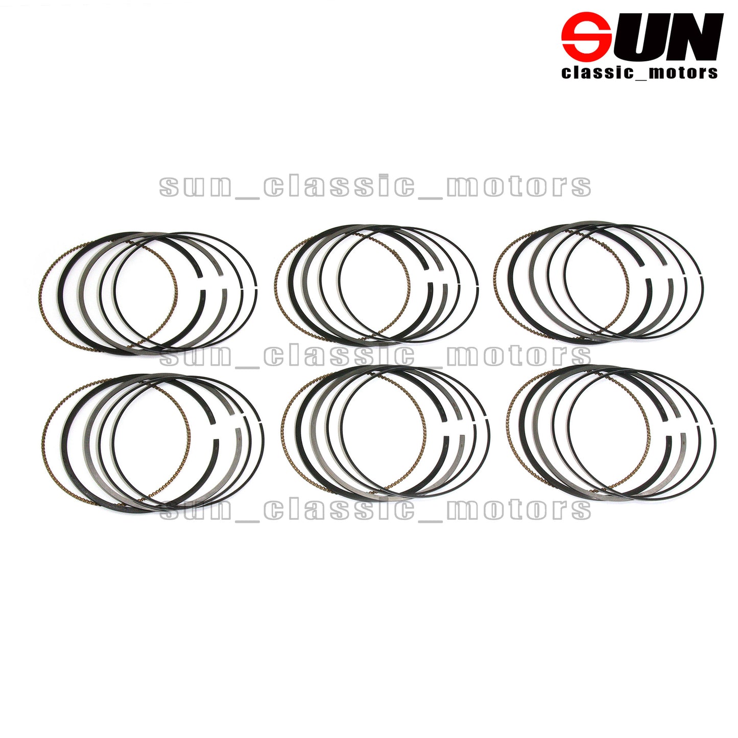 6-piece STD engine piston ring kit for E350 C320 CDI BlueTec 3.0 OM642-