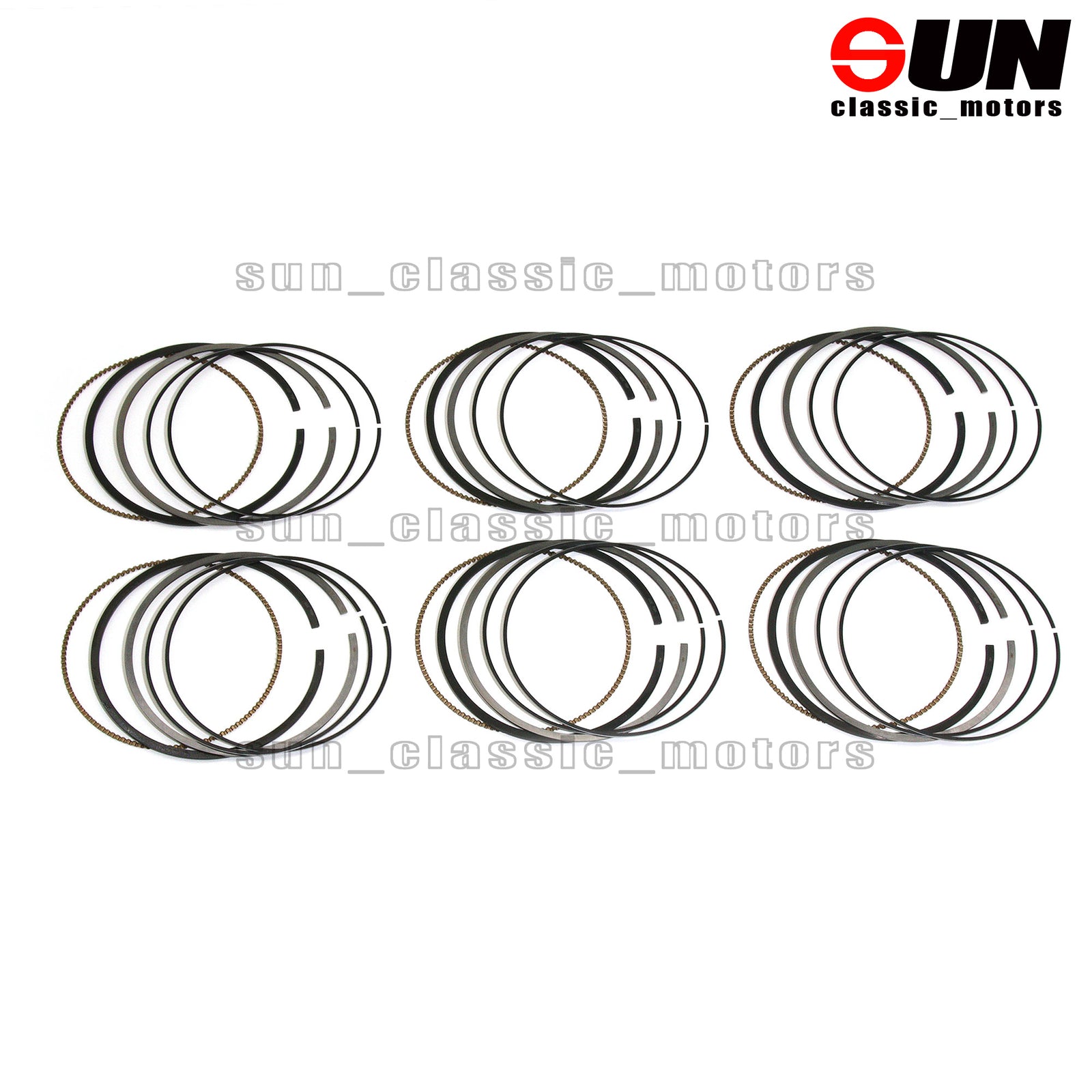 6-piece STD engine piston ring kit for E350 C320 CDI BlueTec 3.0 OM642-