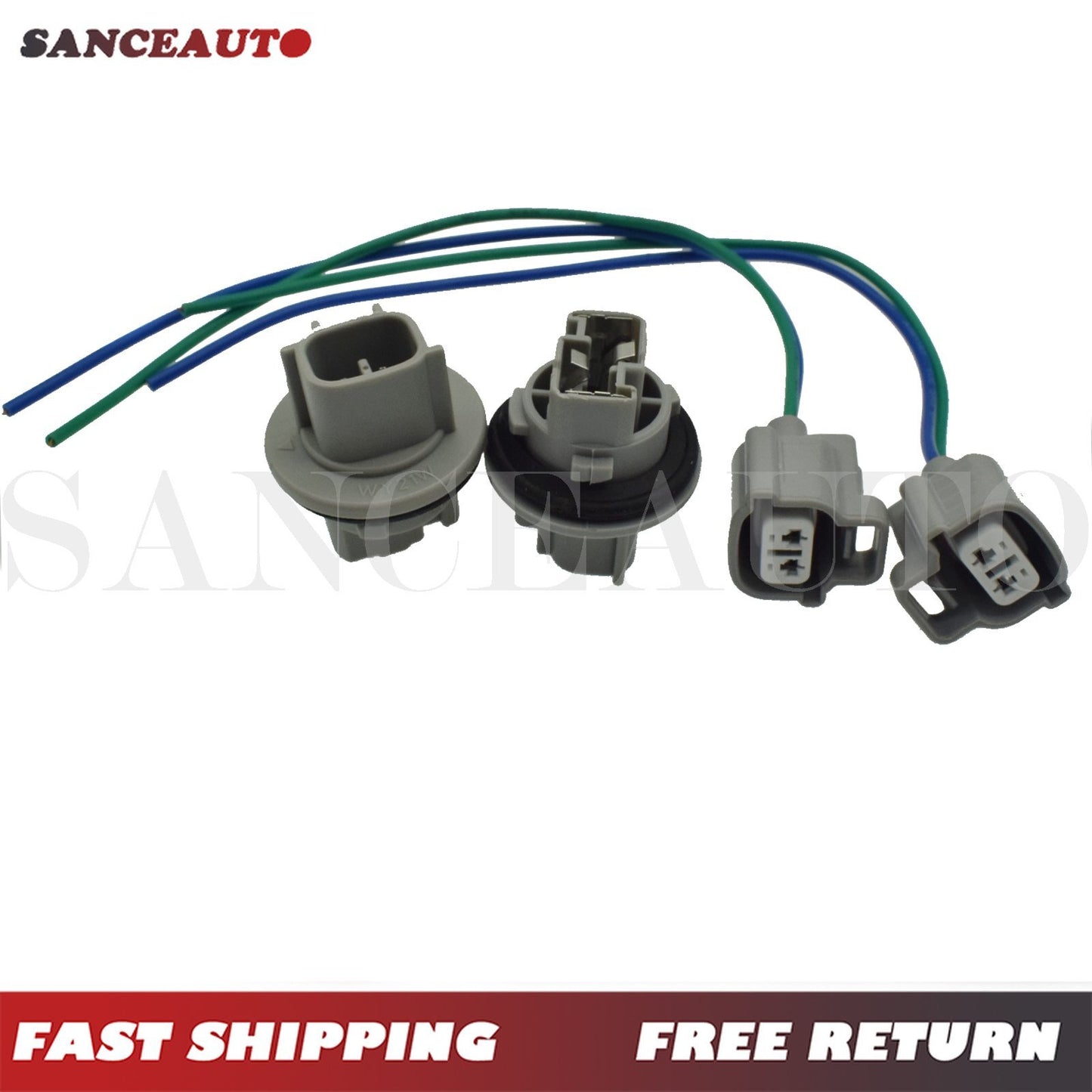4-piece set 90075-60028 turn signal socket and connector tailpipe suitable for 03-05 4Runner n