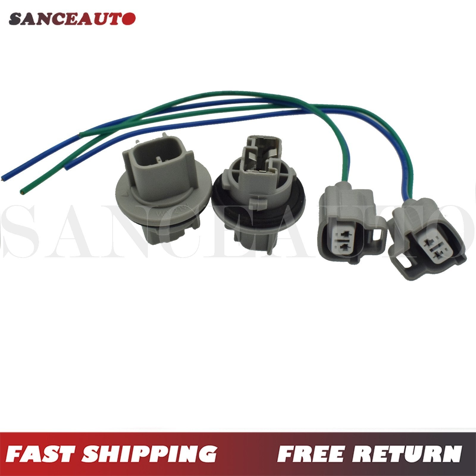 4-piece set 90075-60028 turn signal socket and connector tailpipe suitable for 03-05 4Runner n
