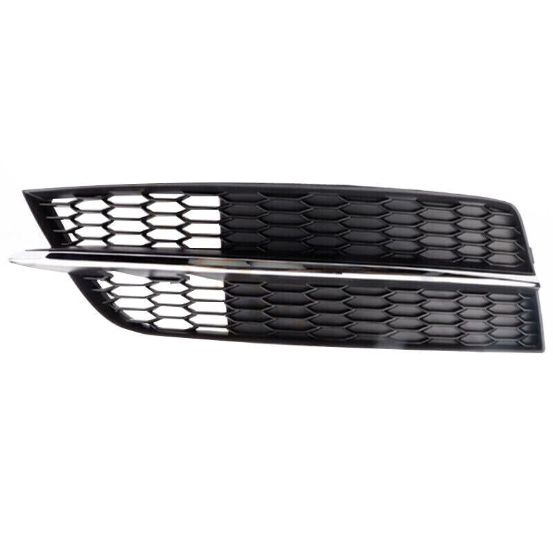 Left ABS Bumper Fog Light Lower Grille Cover Fit for Audi A7 S-Line 2016-2018