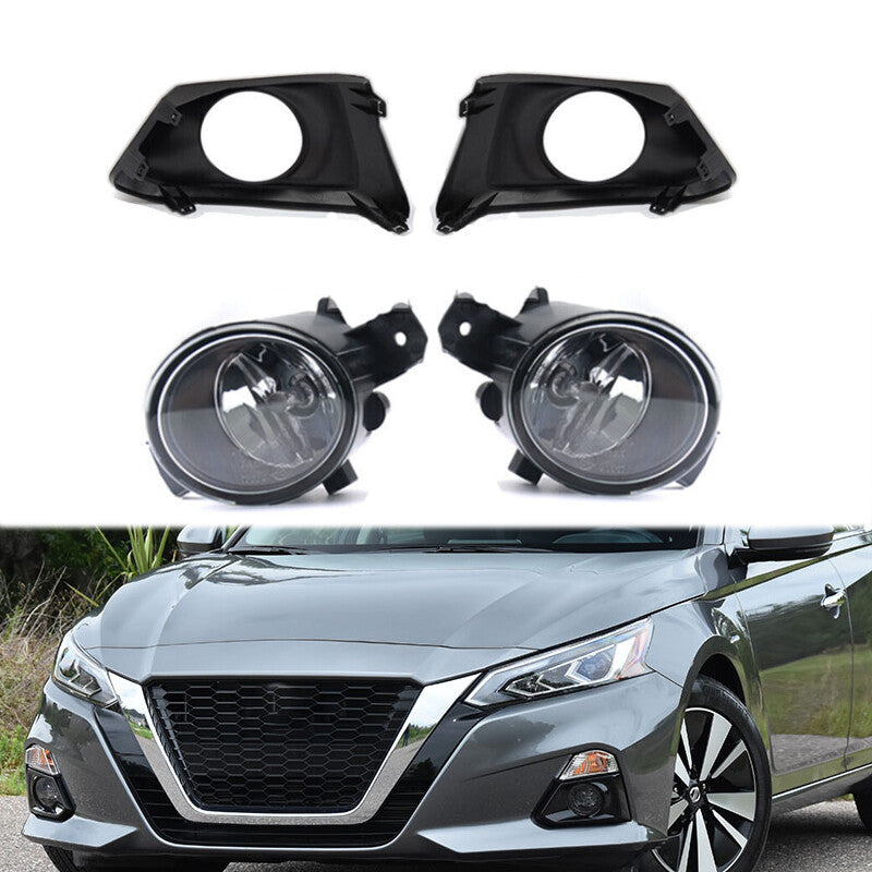 1 Set Front Bumper Fog Light fog lamp cover For ALTIMA/TEANA 2019-2020 v