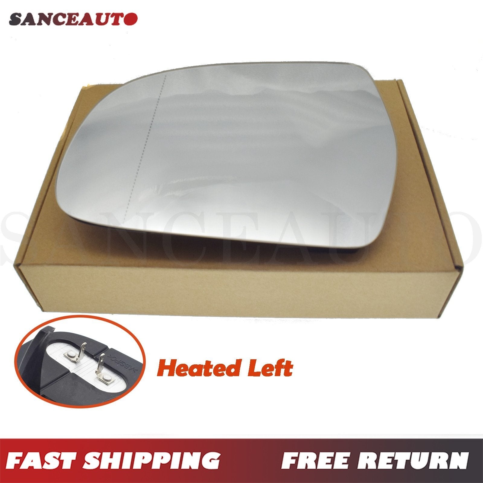 Left heated mirror glass is suitable for Audi A3 8P 2011-2013, A4 B8 2010-2016, and A5 2010-2017. n