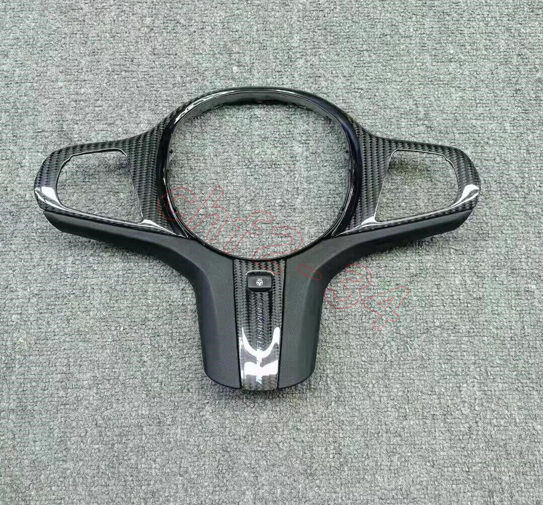 Dry carbon fiber Steering wheel cover trim for BMW X3 X3M G01 X4 X4M G02