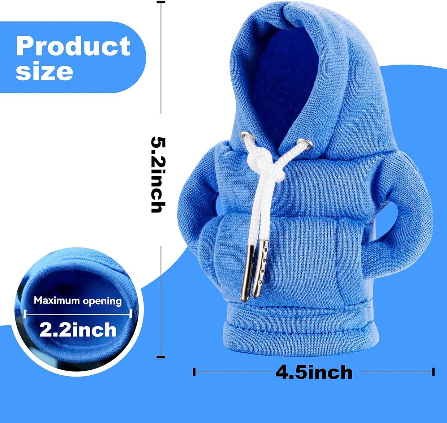2-Pack Car Gear Shift Cover for Mini Hoodie Car Gear Shift Cover Shirt Q